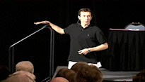 Michael Cheney speaking at event